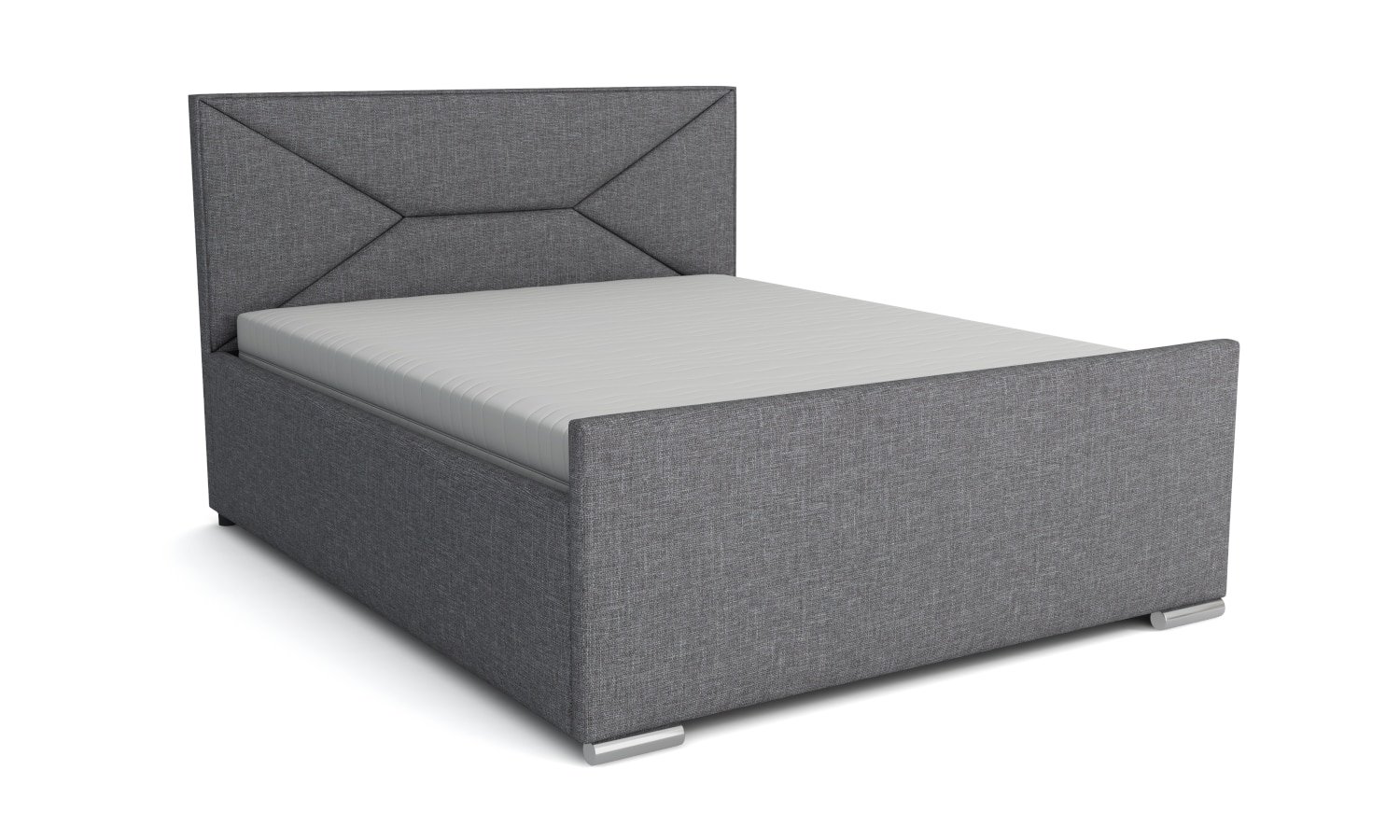 Łóżko z pojemnikiem Puro 2-o W14 Front +17cm