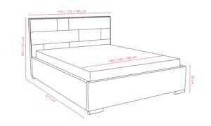 Łóżko z pojemnikiem Puro-r W10 rysunek