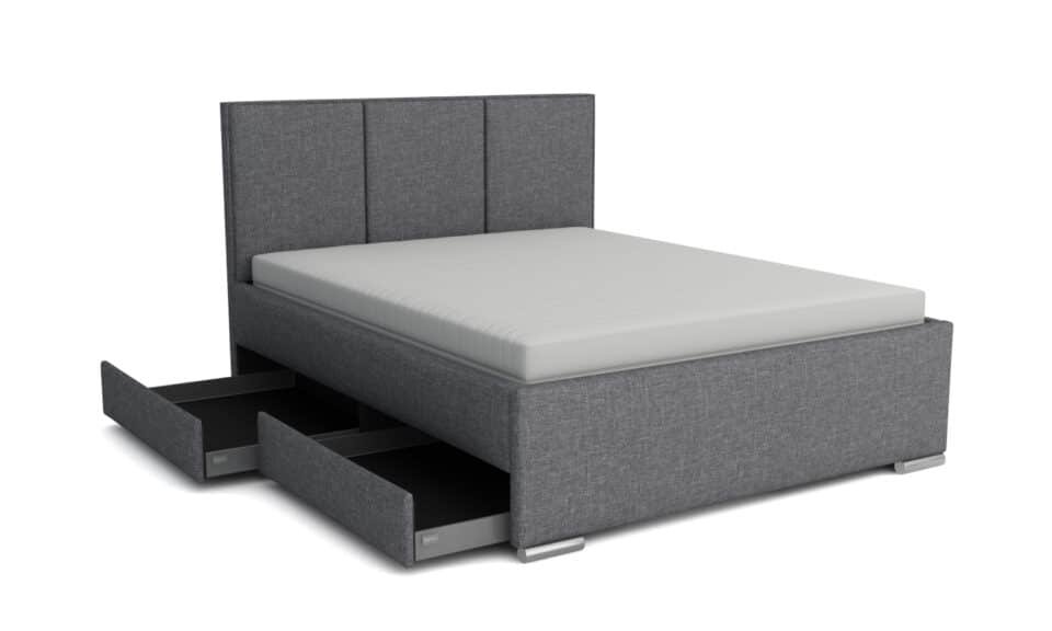 Łóżko z szufladami Gordon-n W2 Front standard