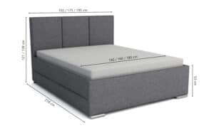 Łóżko z szufladami Gordon-o W2 Wymiary