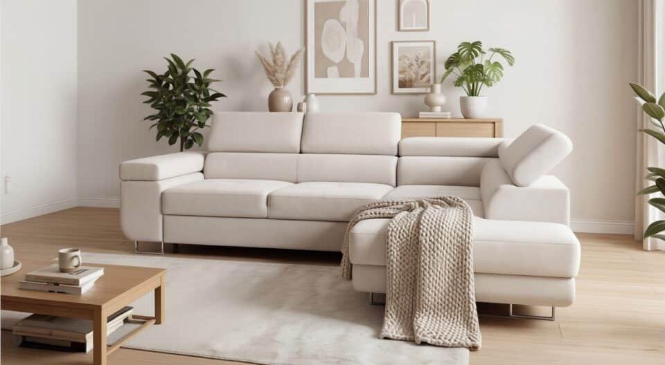 Kampinė sofa MARSEILLE – vaizdas iš kito kampo